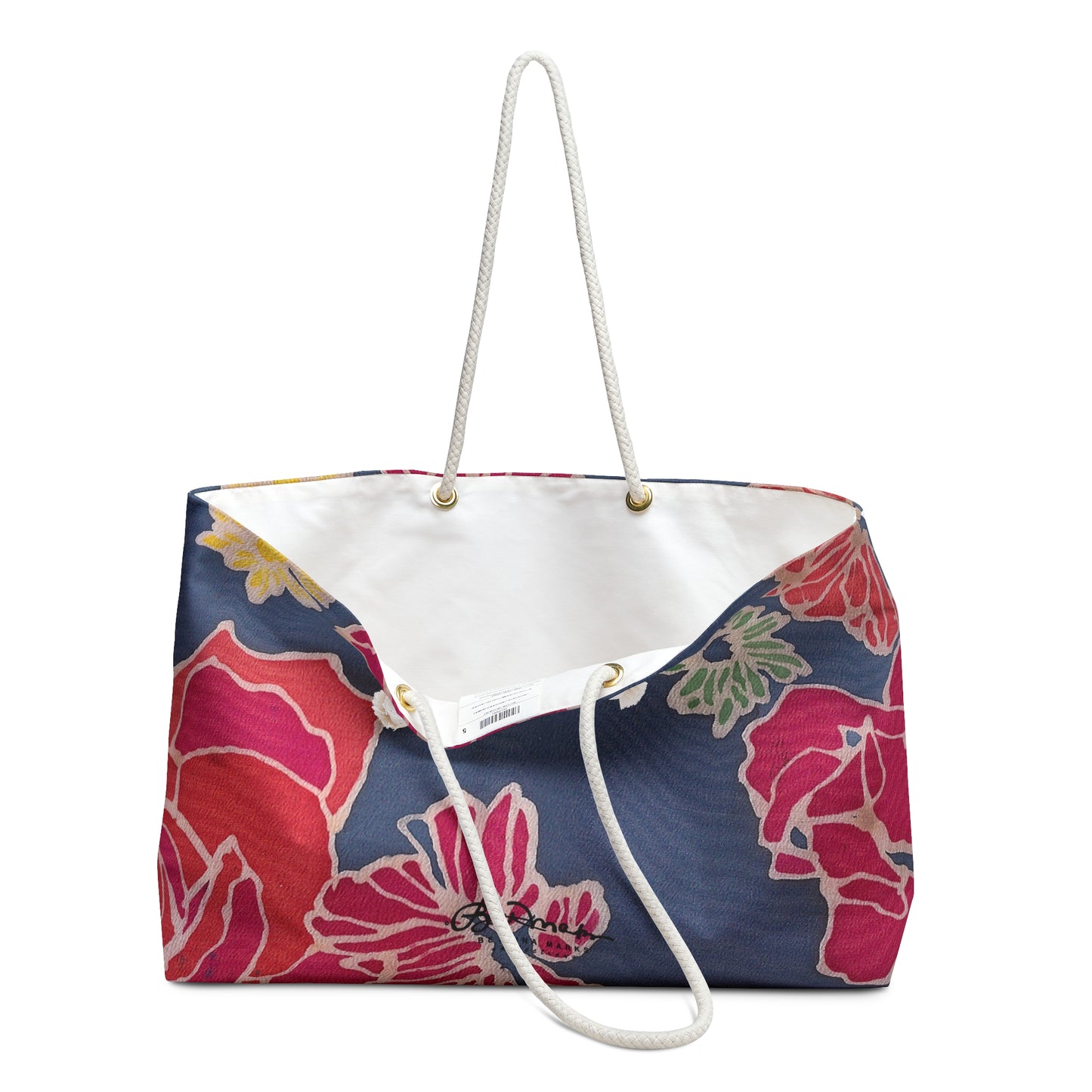 Floral Denim Weekender Bag