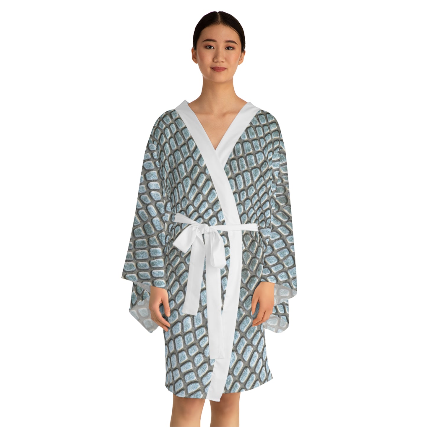 Faded Crocodile Kimono Robe