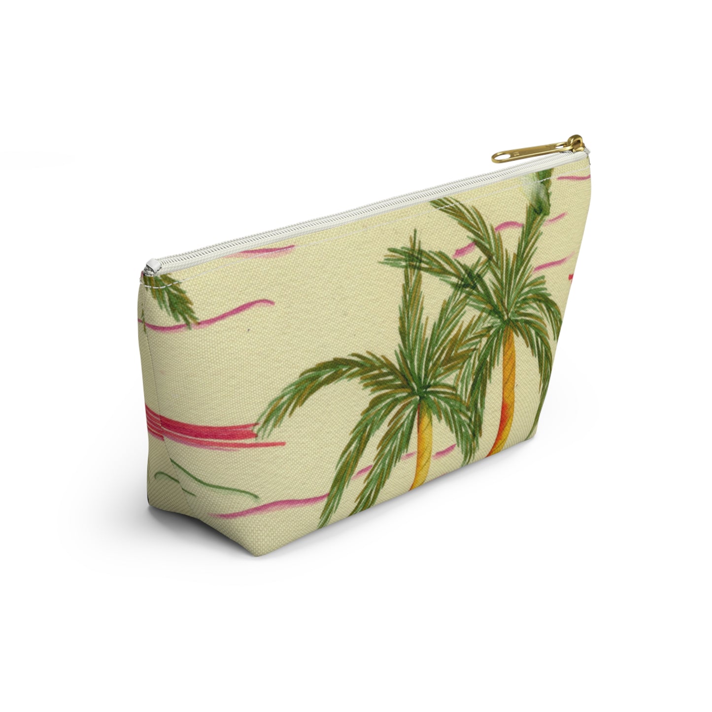 Retro Palm Tree Accessory Pouch