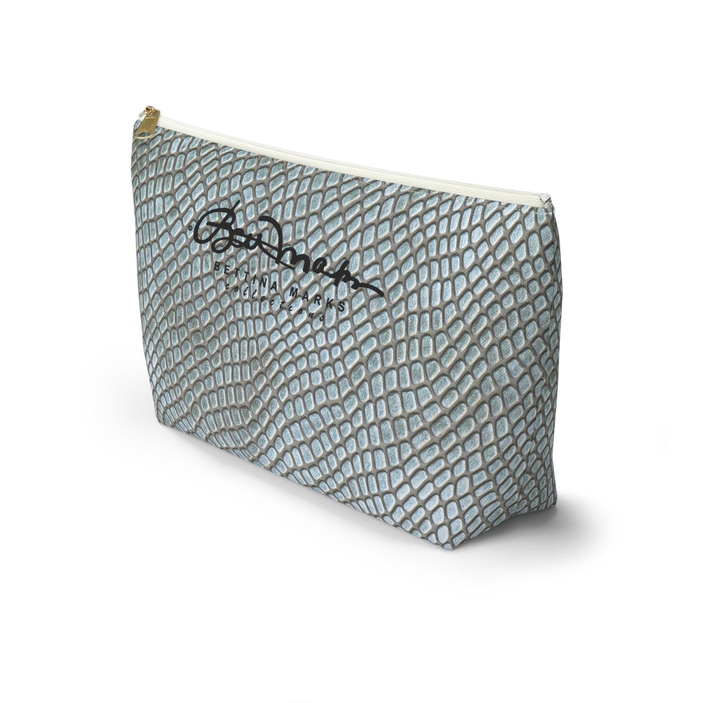 Faded Crocodile Accessory Pouch w T-bottom