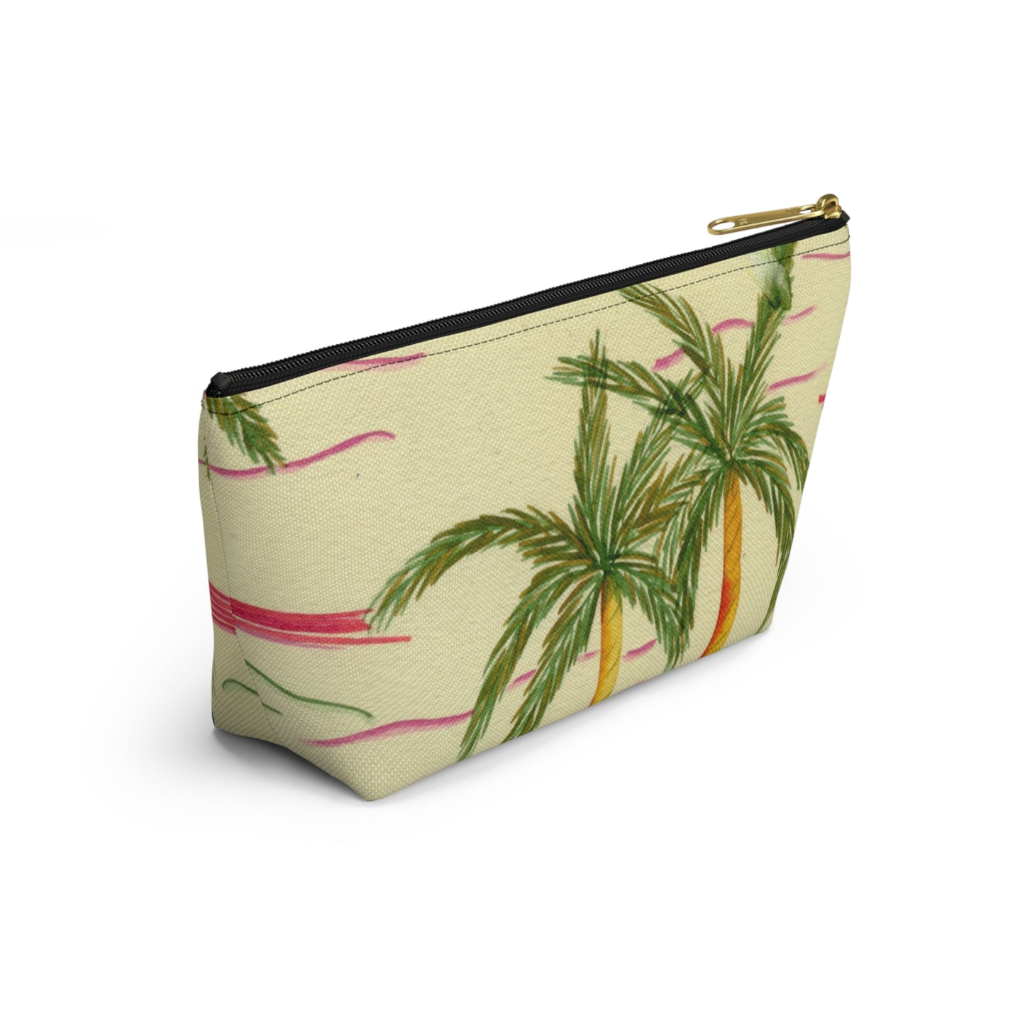 Retro Palm Tree Accessory Pouch