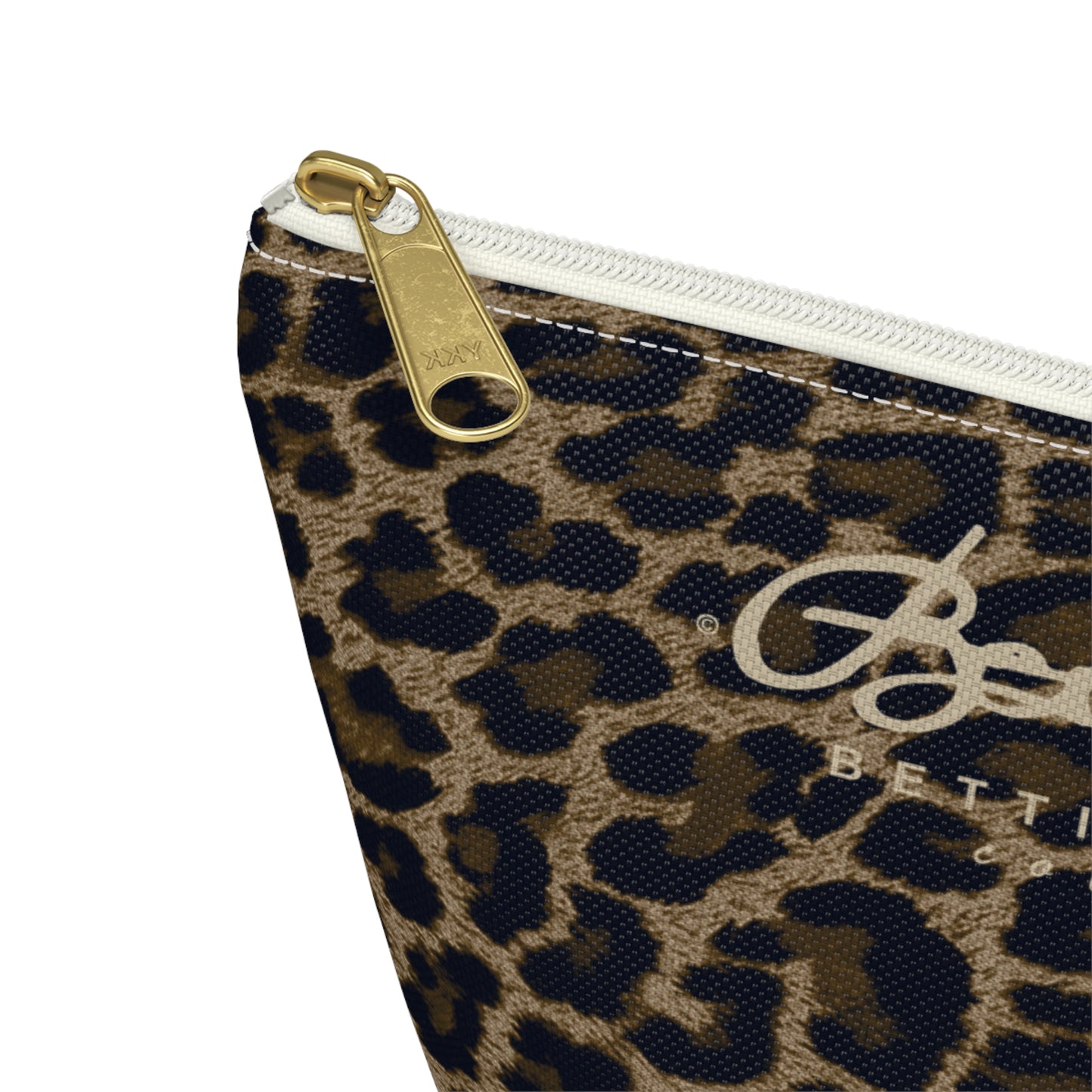 Dark Leopard Accessory Pouch w T-bottom
