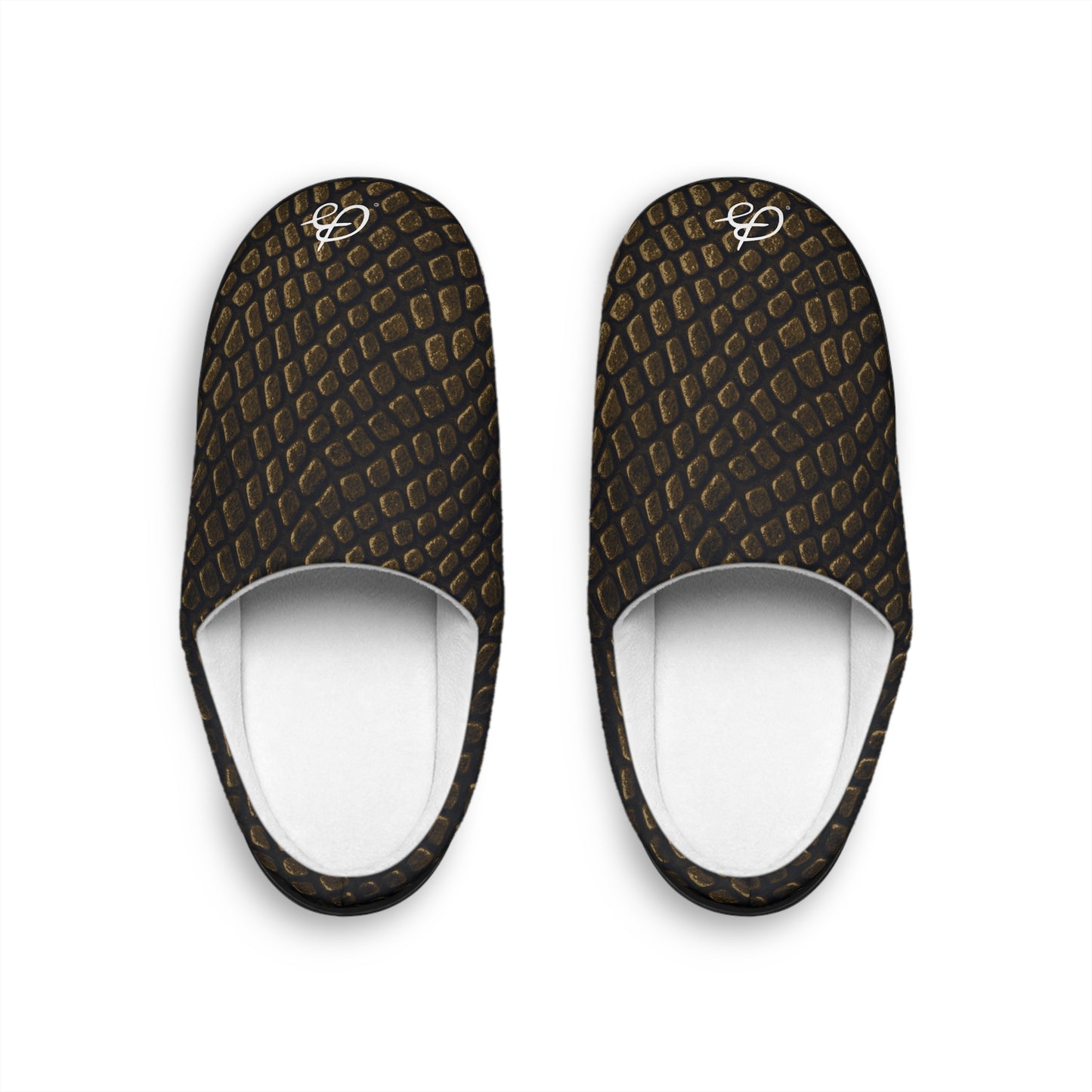 Bronze Crocodile Men's Indoor Slippers