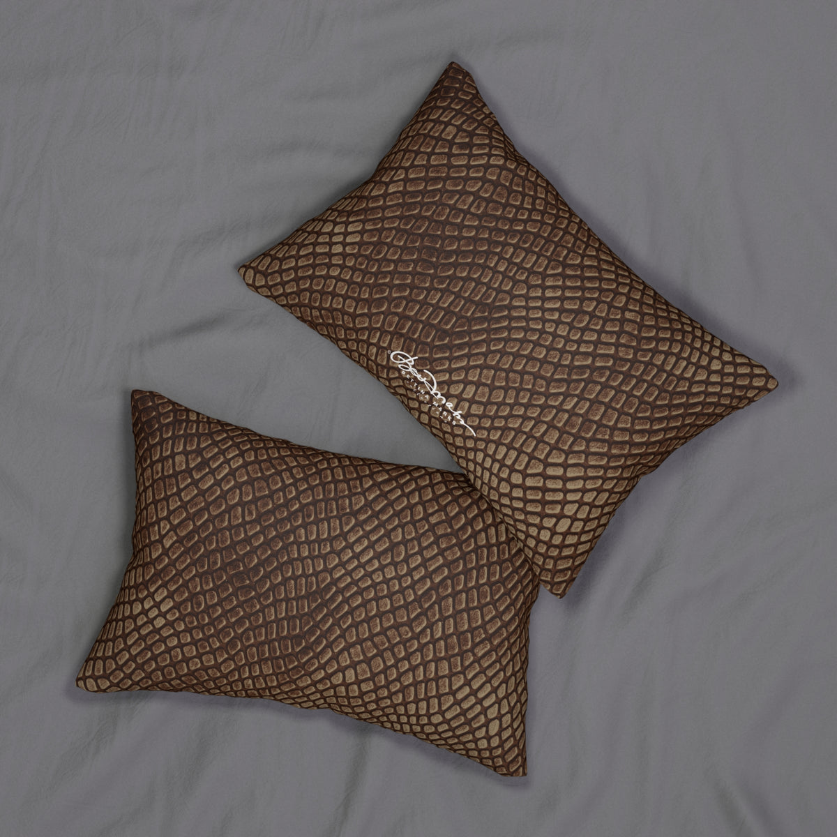 Mocha Crocodile Pillow