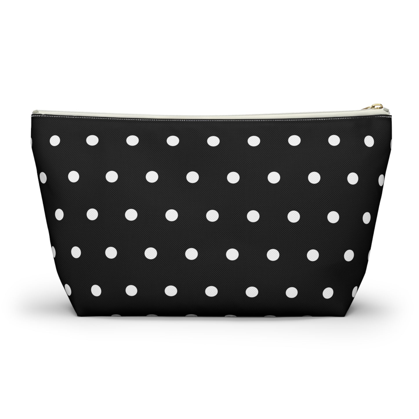 Midnight Polka Dot Accessory Pouch w T-bottom