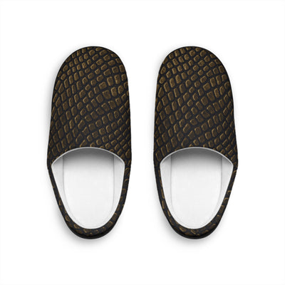 Bronze Crocodile Men's Indoor Slippers