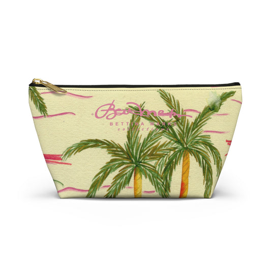 Retro Palm Tree Accessory Pouch