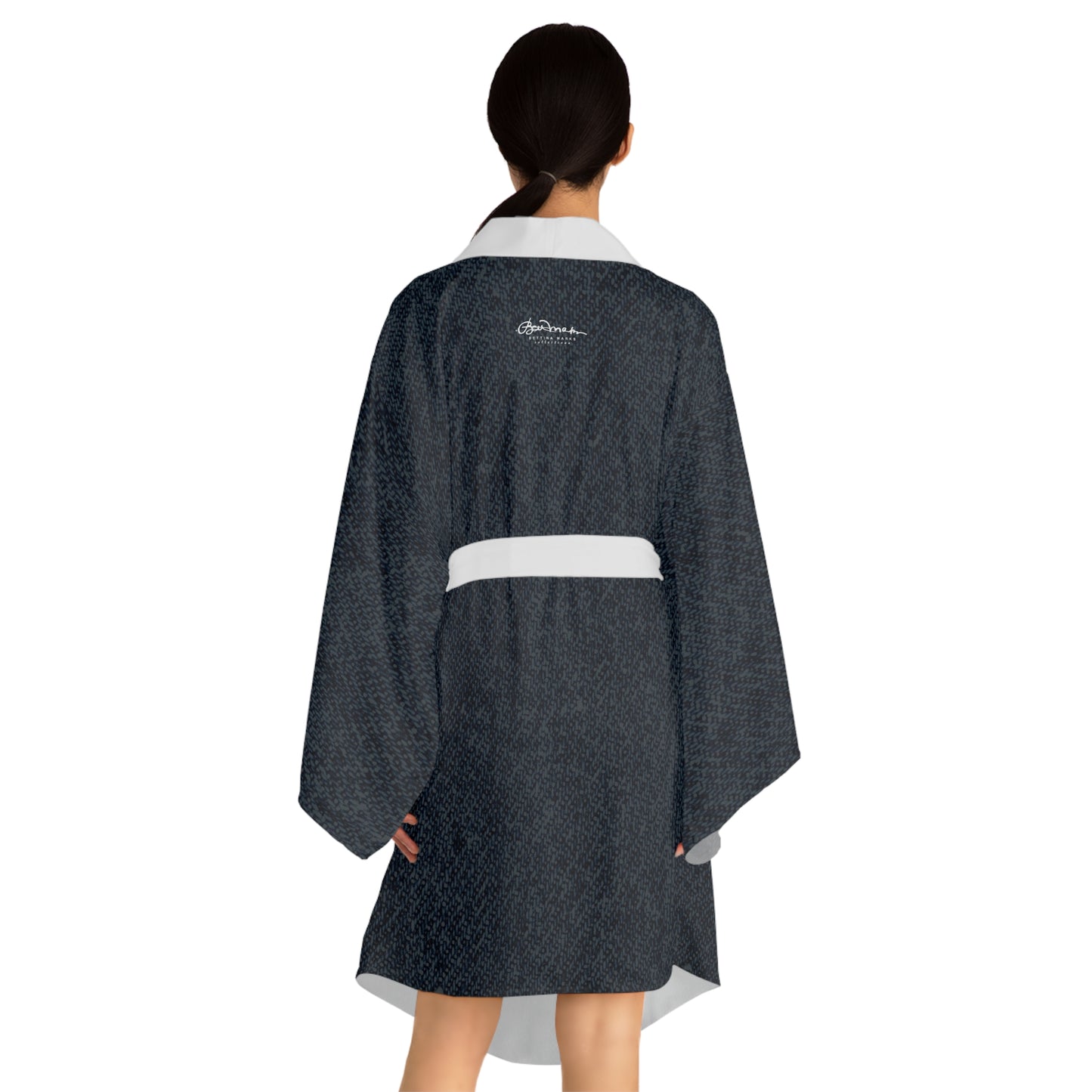 Dark Denim Kimono Robe