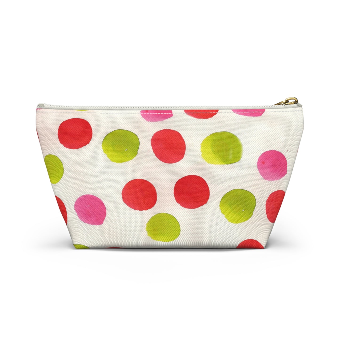 Water Color Polka Dots Accessory Pouch w T-bottom