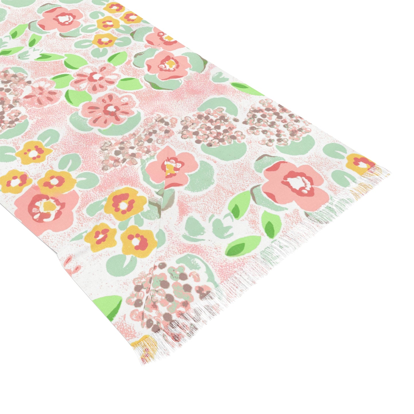 Floral On Pink Light Scarf