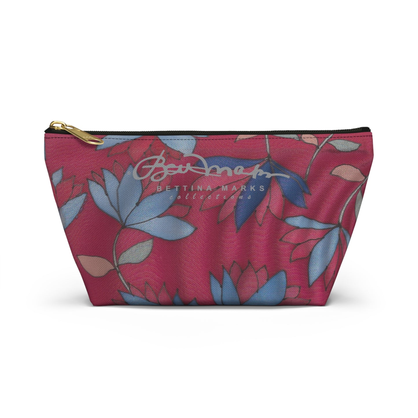 Lotus Flowers On Pink Accessory Pouch w T-bottom