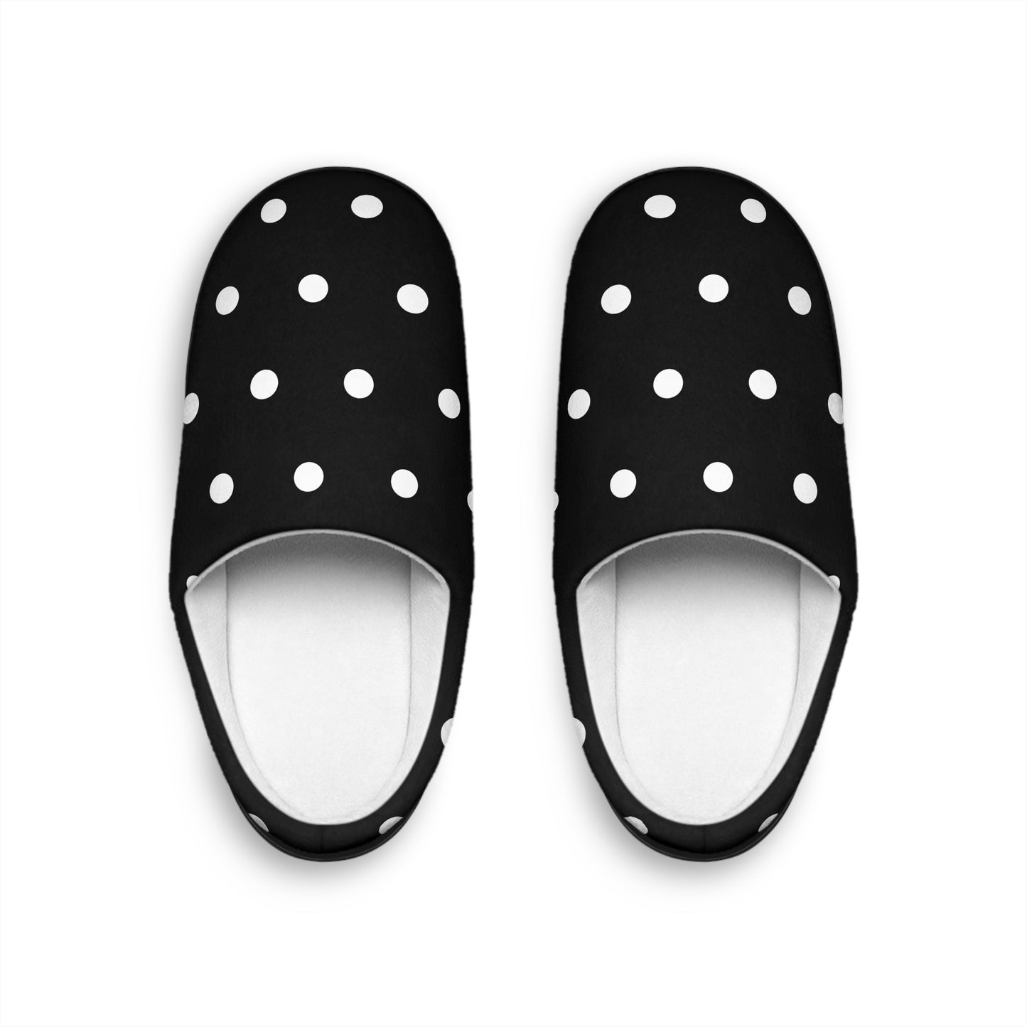 Midnight Polka Dot Women's Indoor Slippers
