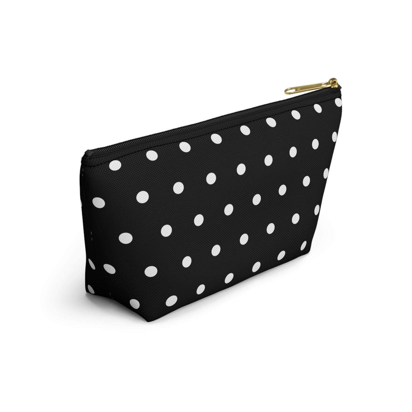 Midnight Polka Dot Accessory Pouch w T-bottom
