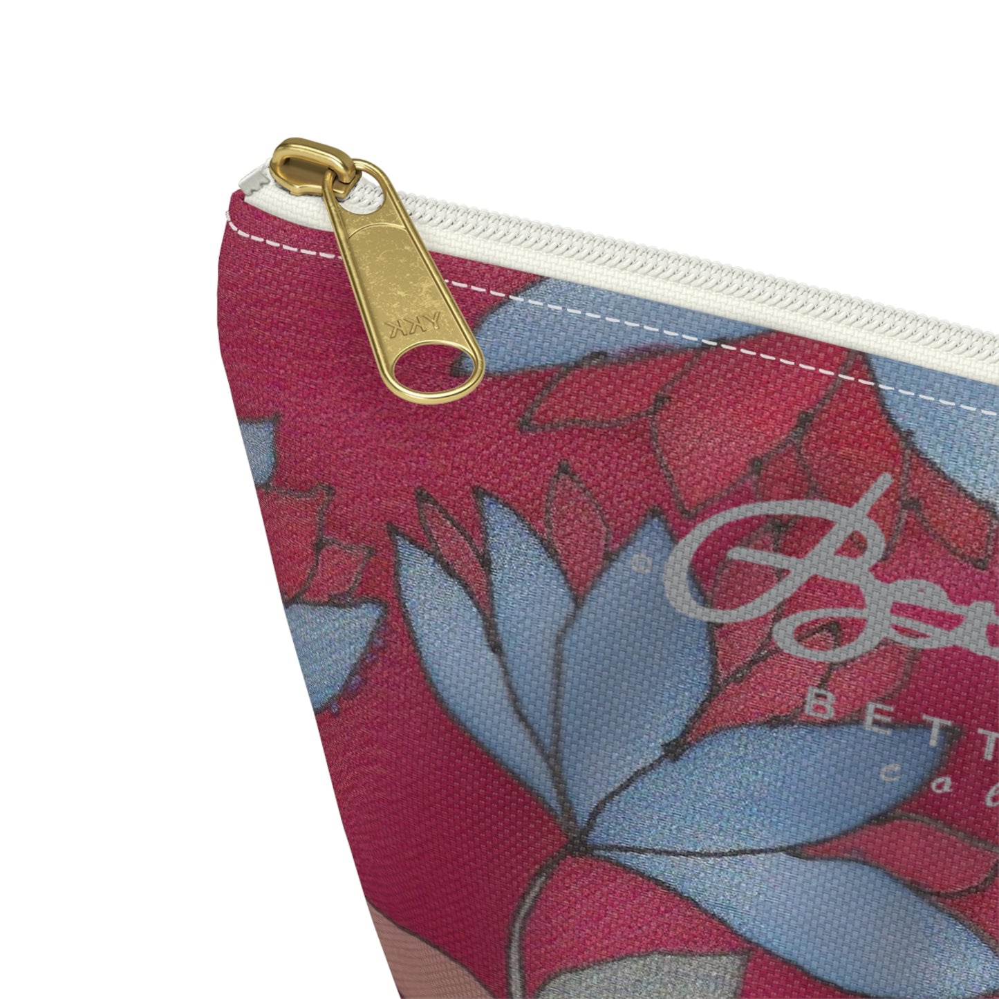 Lotus Flowers On Pink Accessory Pouch w T-bottom