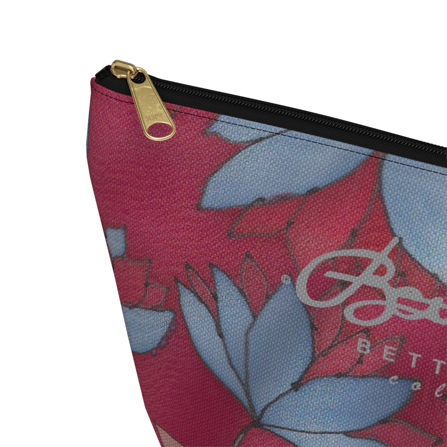 Lotus Flowers On Pink Accessory Pouch w T-bottom