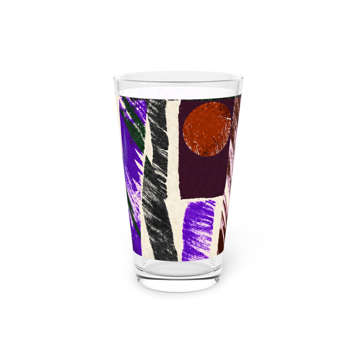 Abstract Engineered Pint Glass