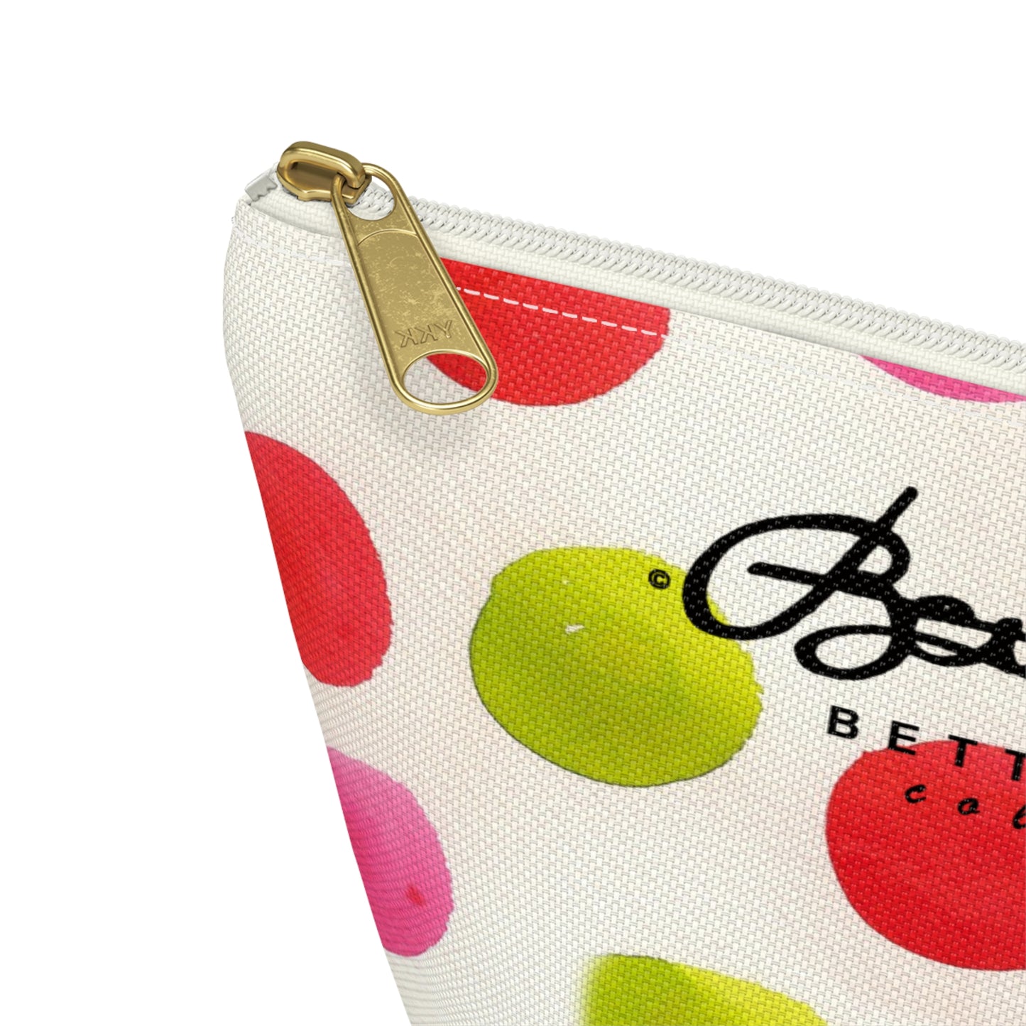 Water Color Polka Dots Accessory Pouch w T-bottom
