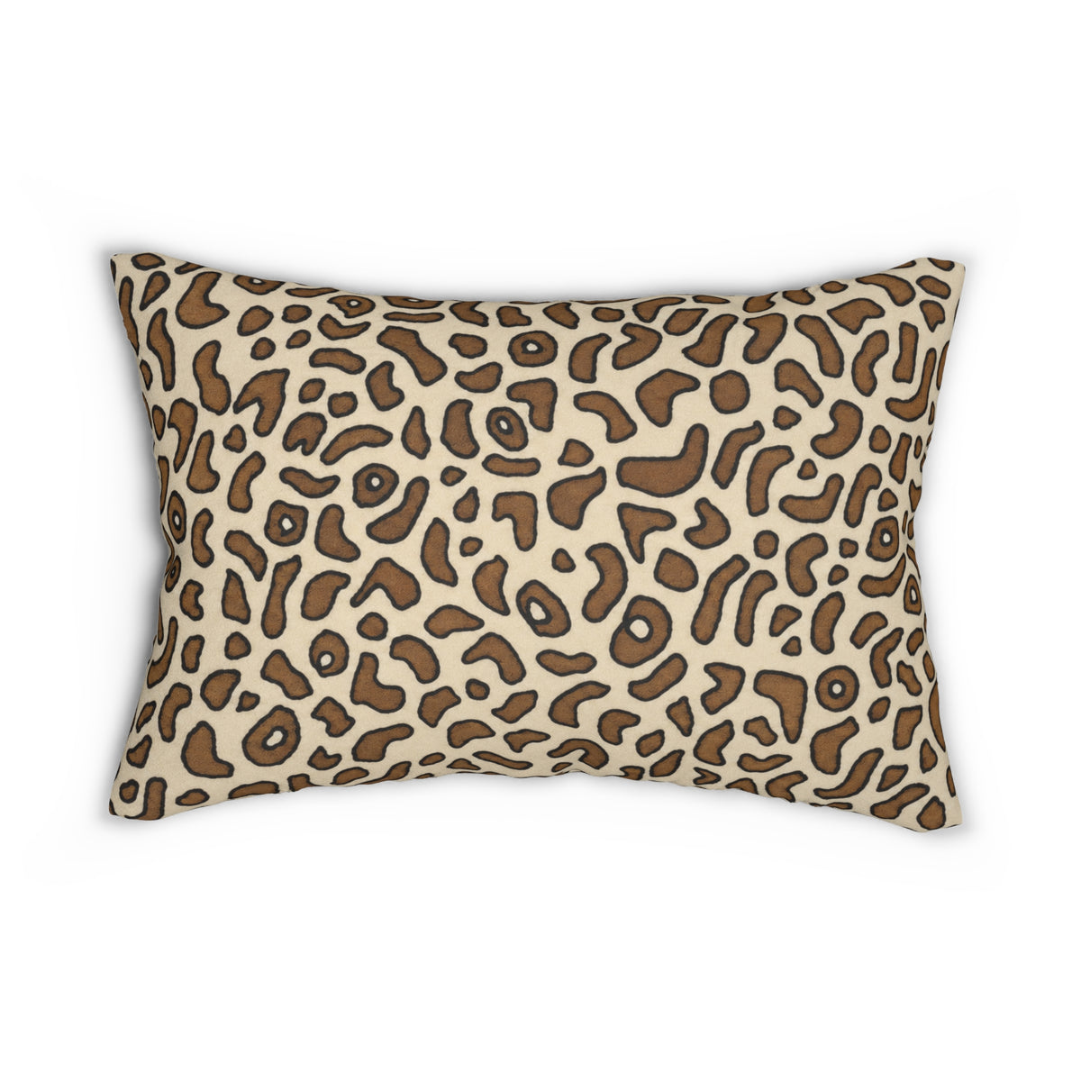 Brown Animal Skin On White Pillow