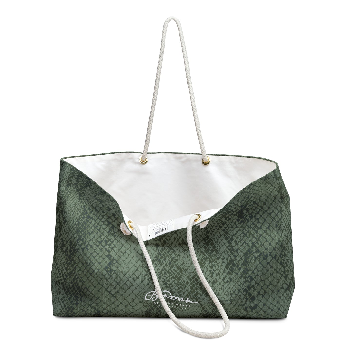 Sage Snake Skin Weekender Bag
