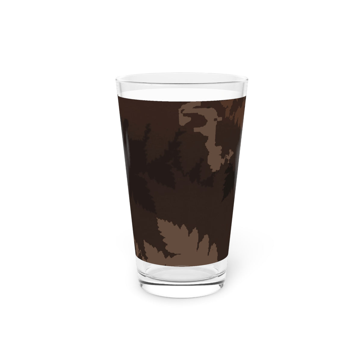 Dark Chocolate Abstract Forest Pint Glass