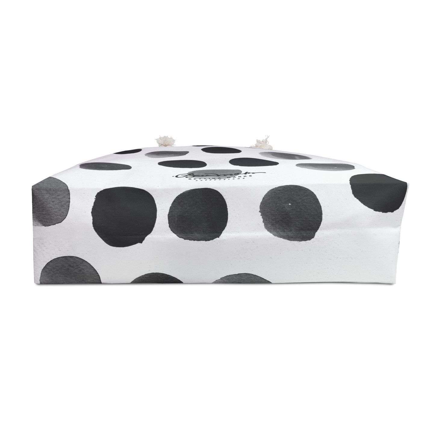 Charcoal Polka Dot Weekender Bag