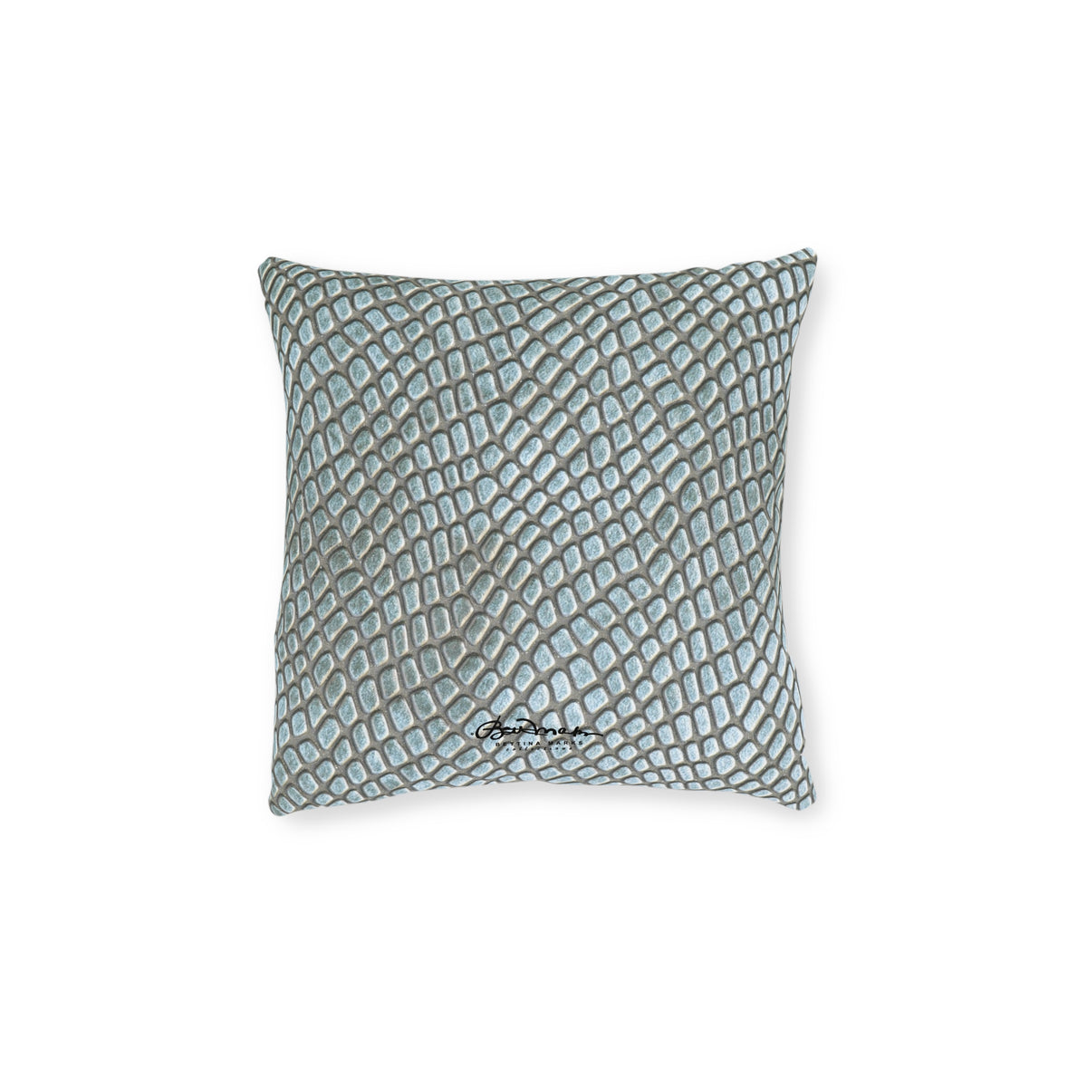 Faded Crocodile Square Pillow