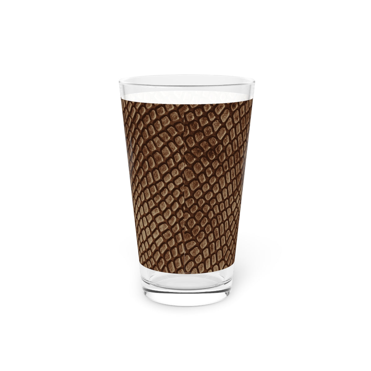 Mocha Crocodile Pint Glass