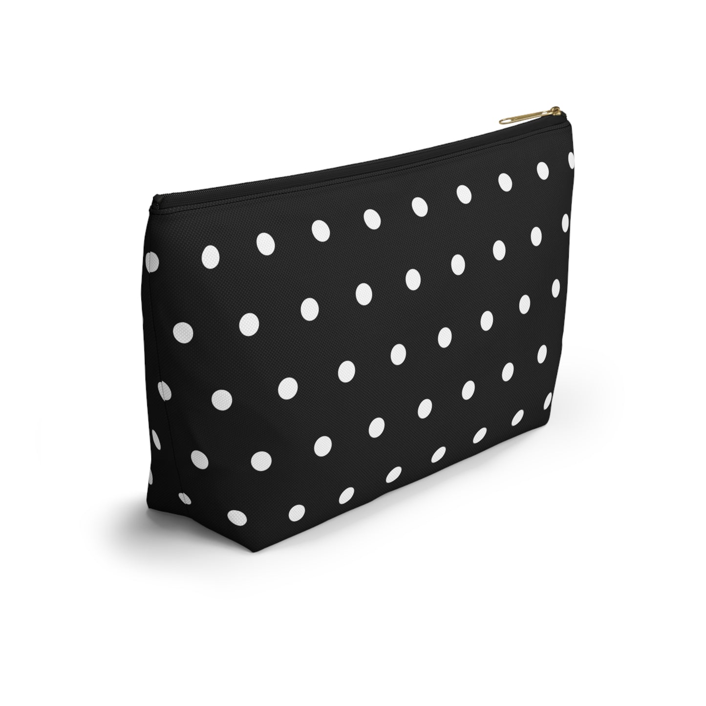 Midnight Polka Dot Accessory Pouch w T-bottom