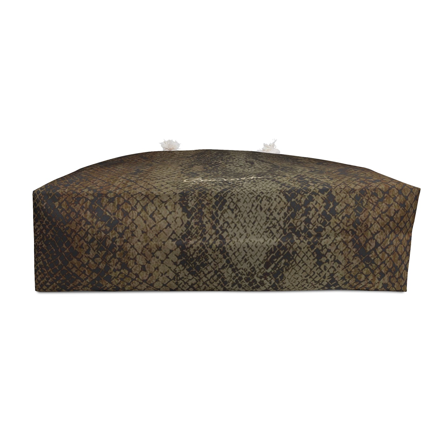 Deep Snake Skin Weekender Bag
