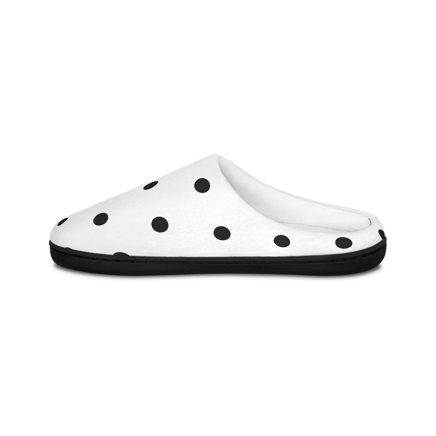 Poppy Seed Polka Dot Men's Indoor Slippers