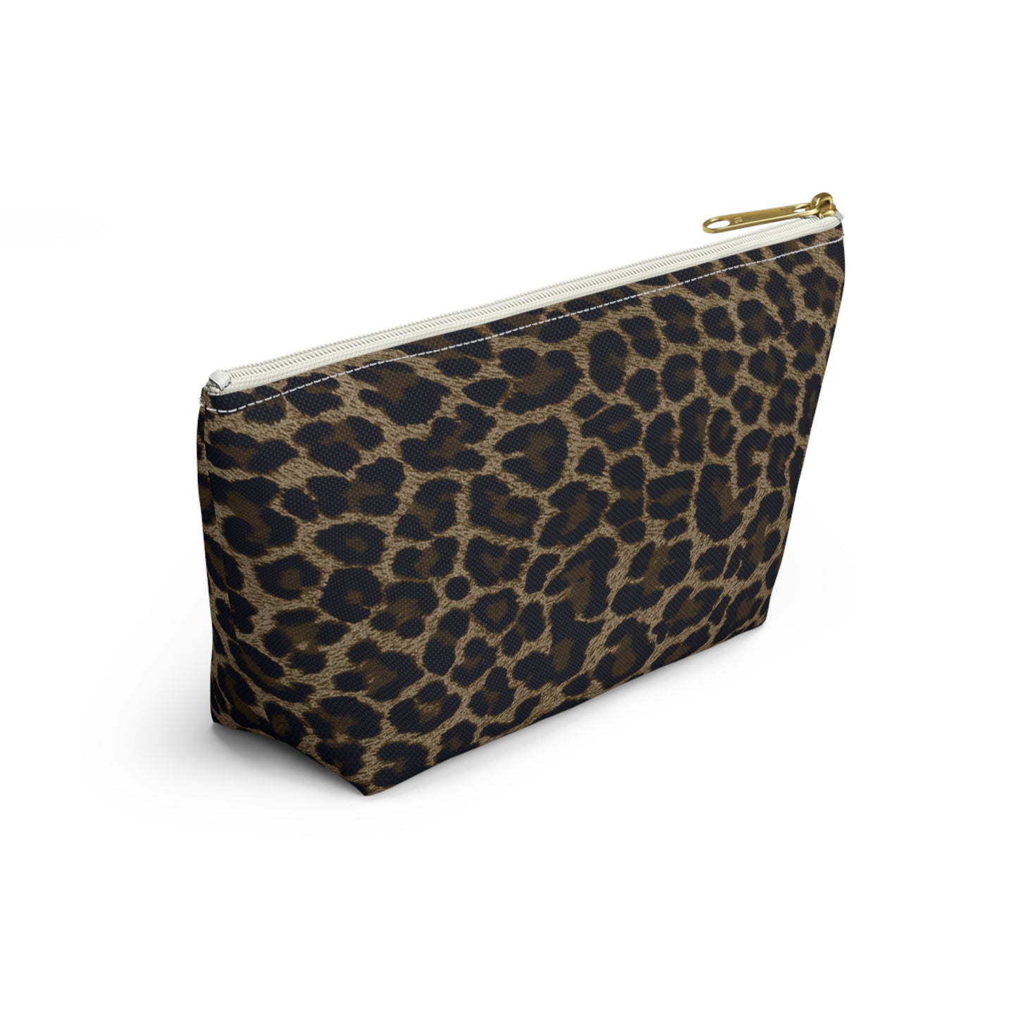 Dark Leopard Accessory Pouch w T-bottom