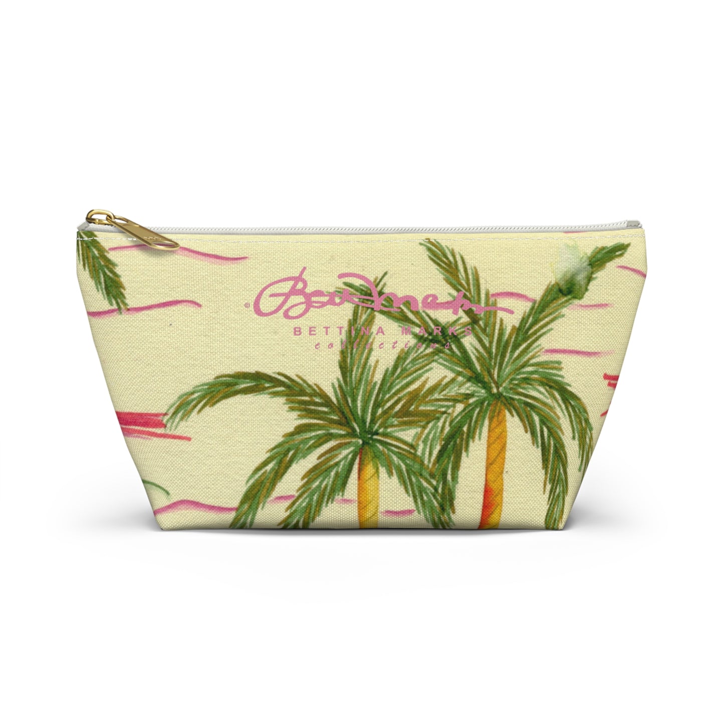 Retro Palm Tree Accessory Pouch