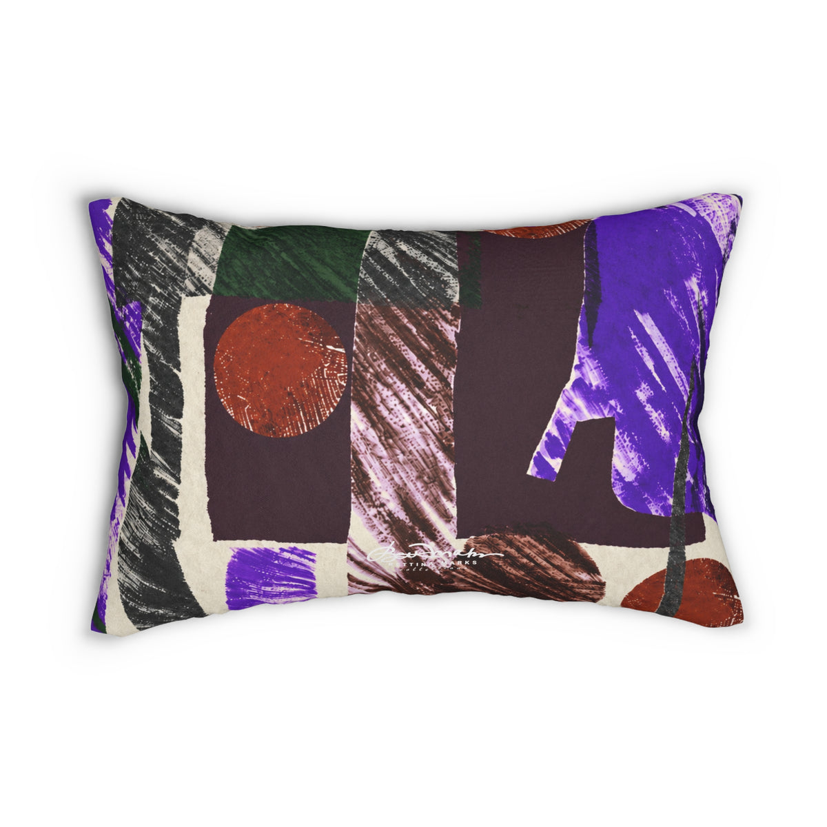 Abstract Engineered Pillow