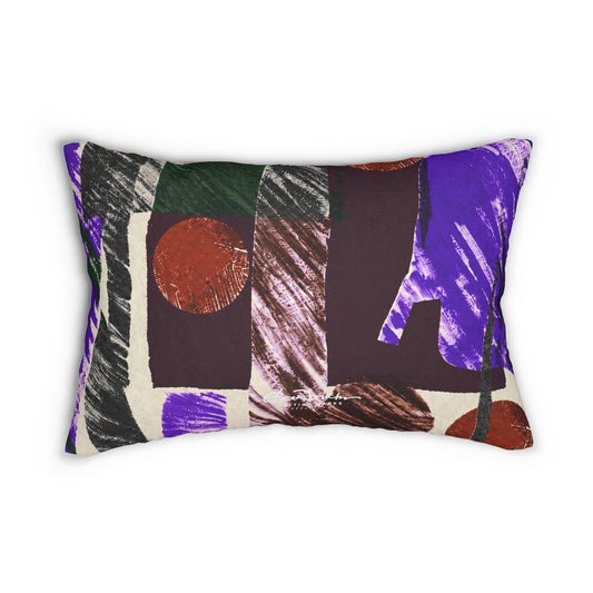 Abstract Engineered Pillow