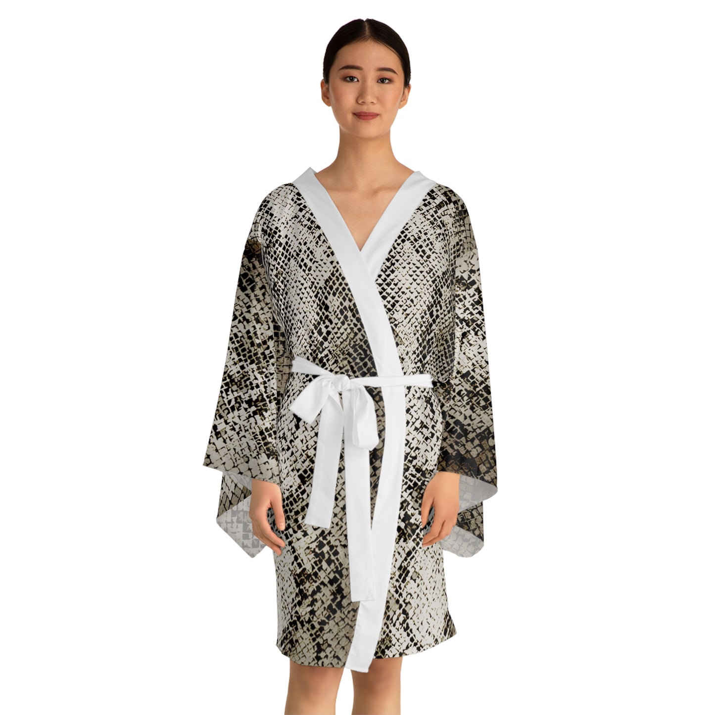 Deep Snake Skin Kimono Robe