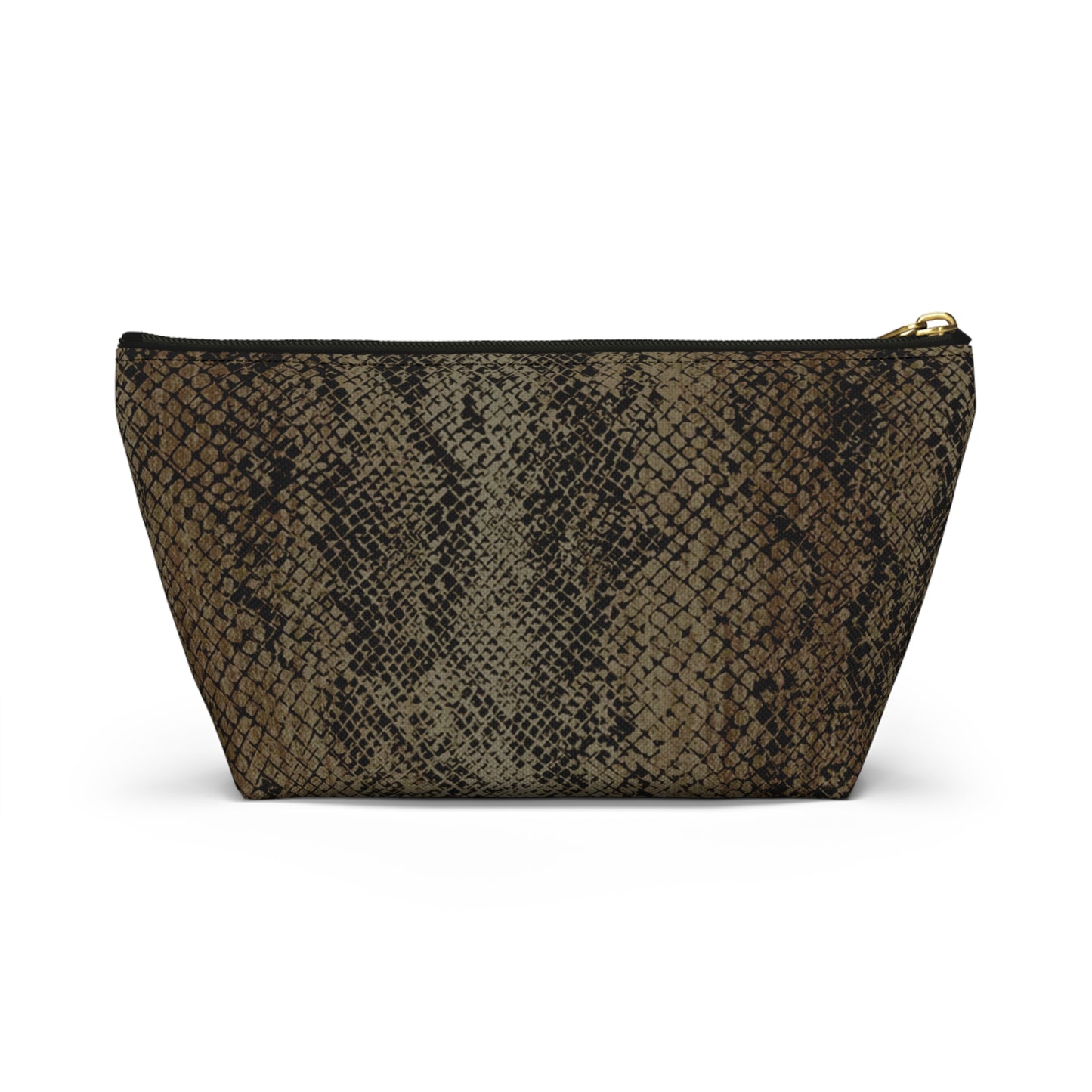 Deep Snake Skin Accessory Pouch w T-bottom