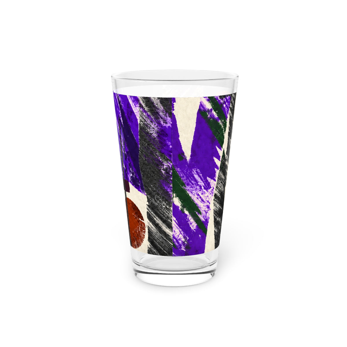 Abstract Engineered Pint Glass