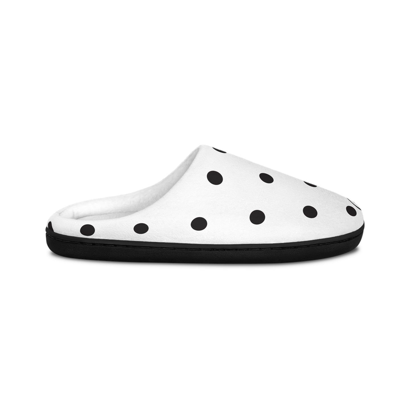 Poppy Seed Polka Dot Men's Indoor Slippers