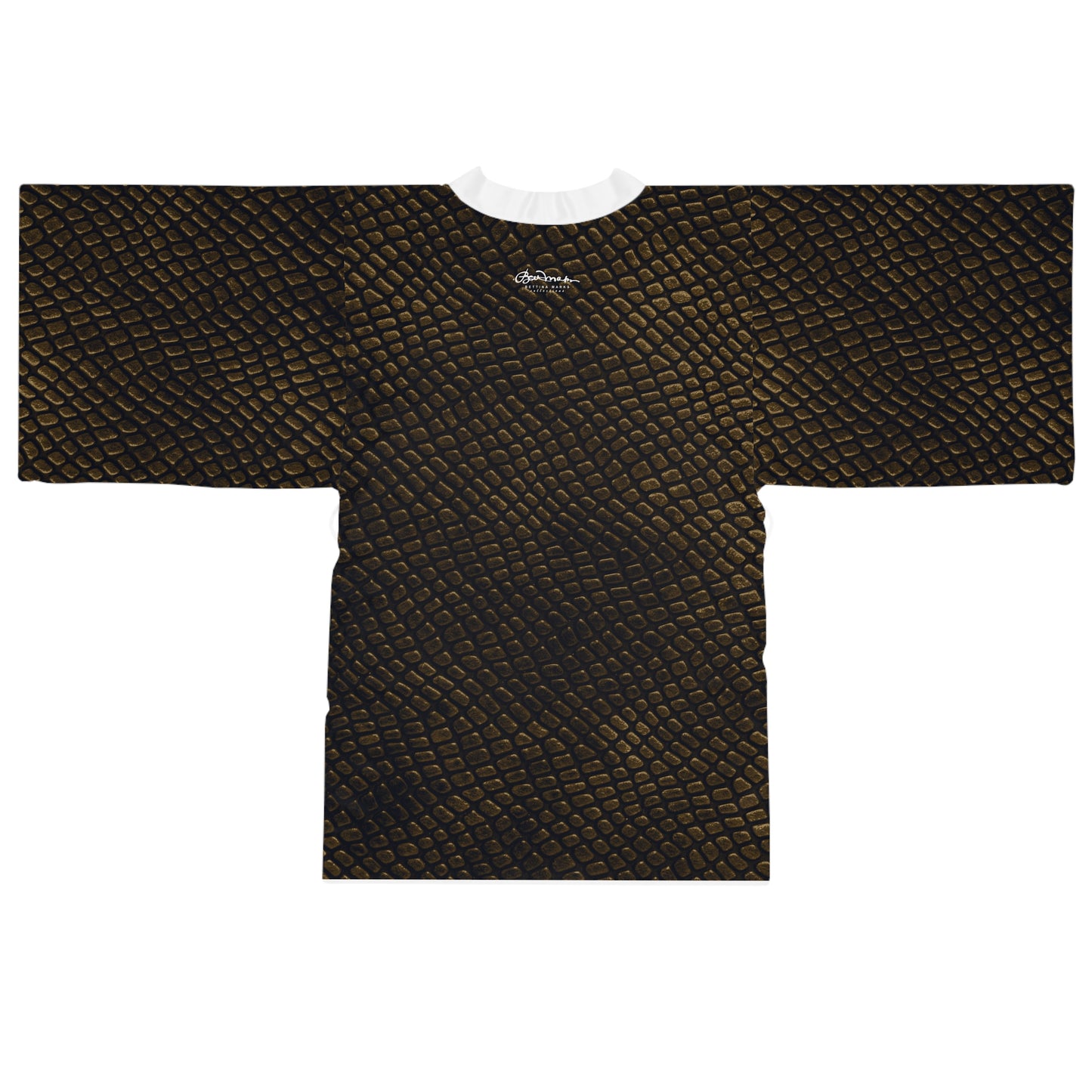 Bronze Crocodile Kimono Robe