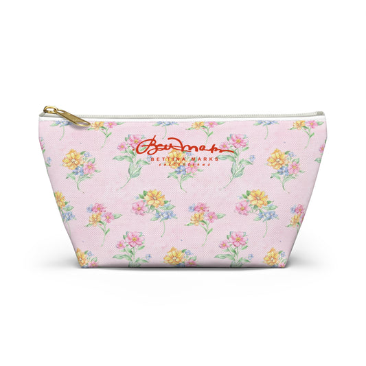 Multicolor Floral Accessory Pouch