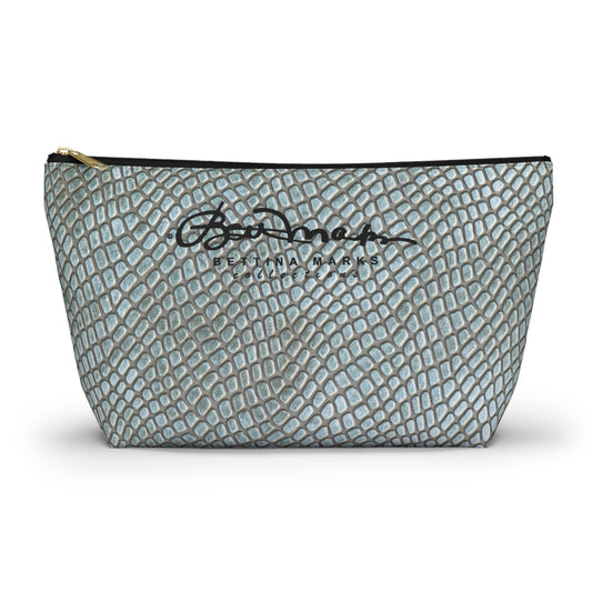 Faded Crocodile Accessory Pouch w T-bottom
