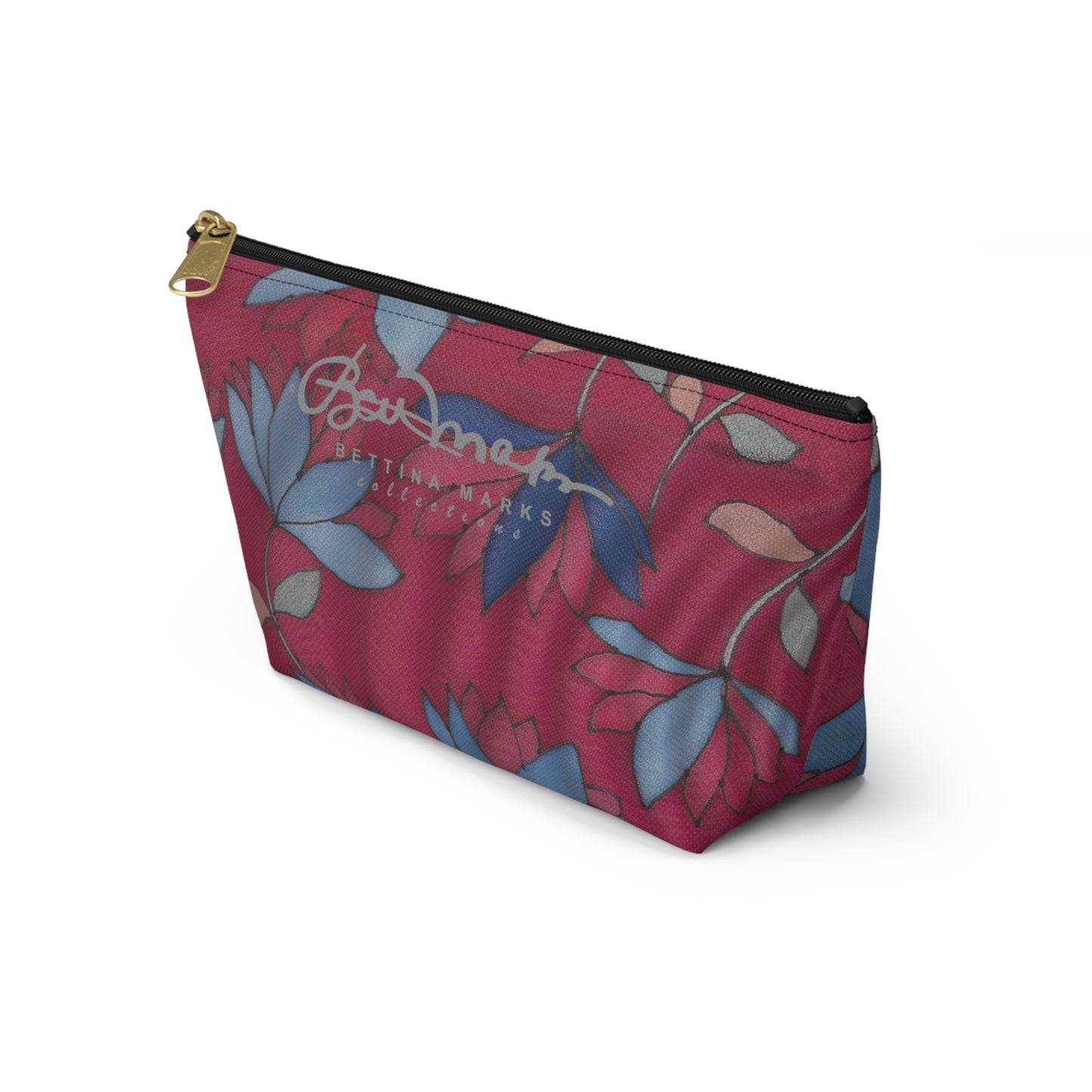 Lotus Flowers On Pink Accessory Pouch w T-bottom