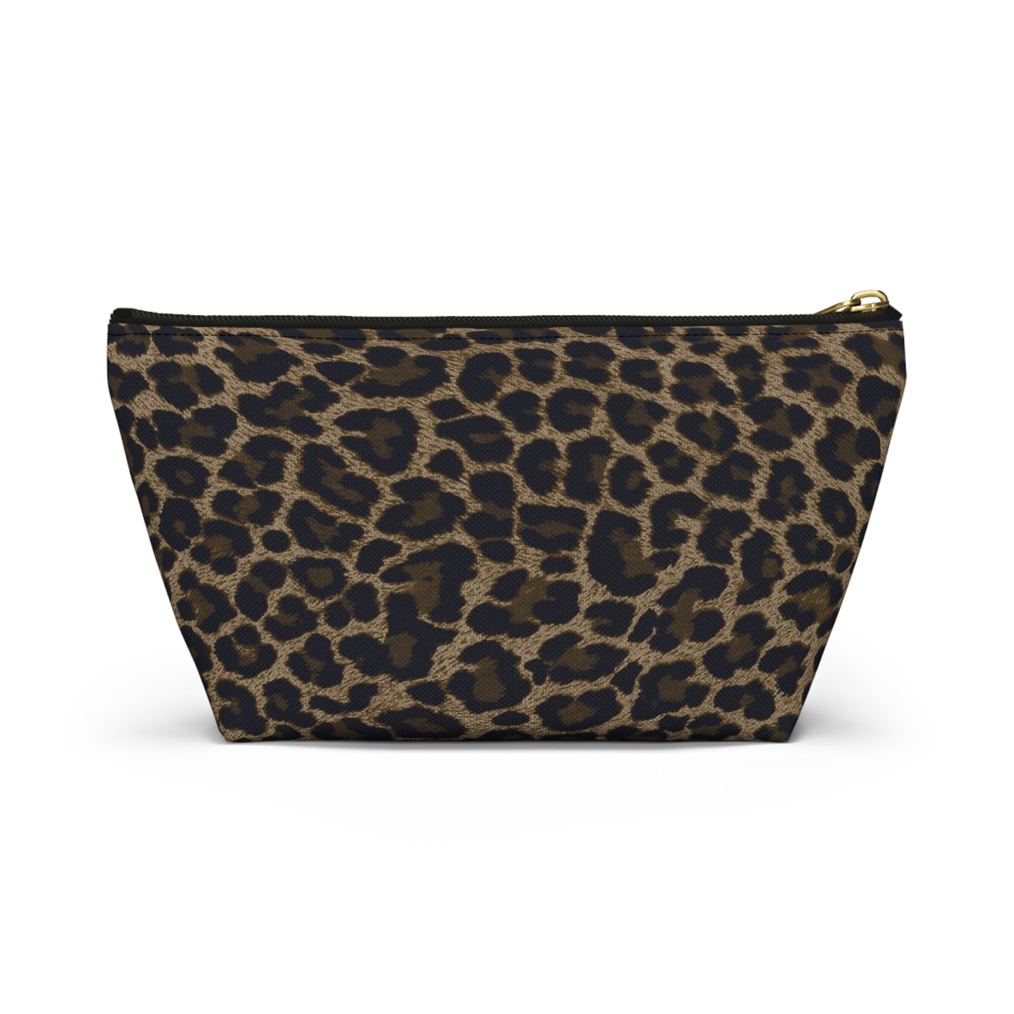 Dark Leopard Accessory Pouch w T-bottom