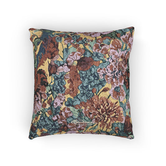Full Bloom Floral Woven Pillow