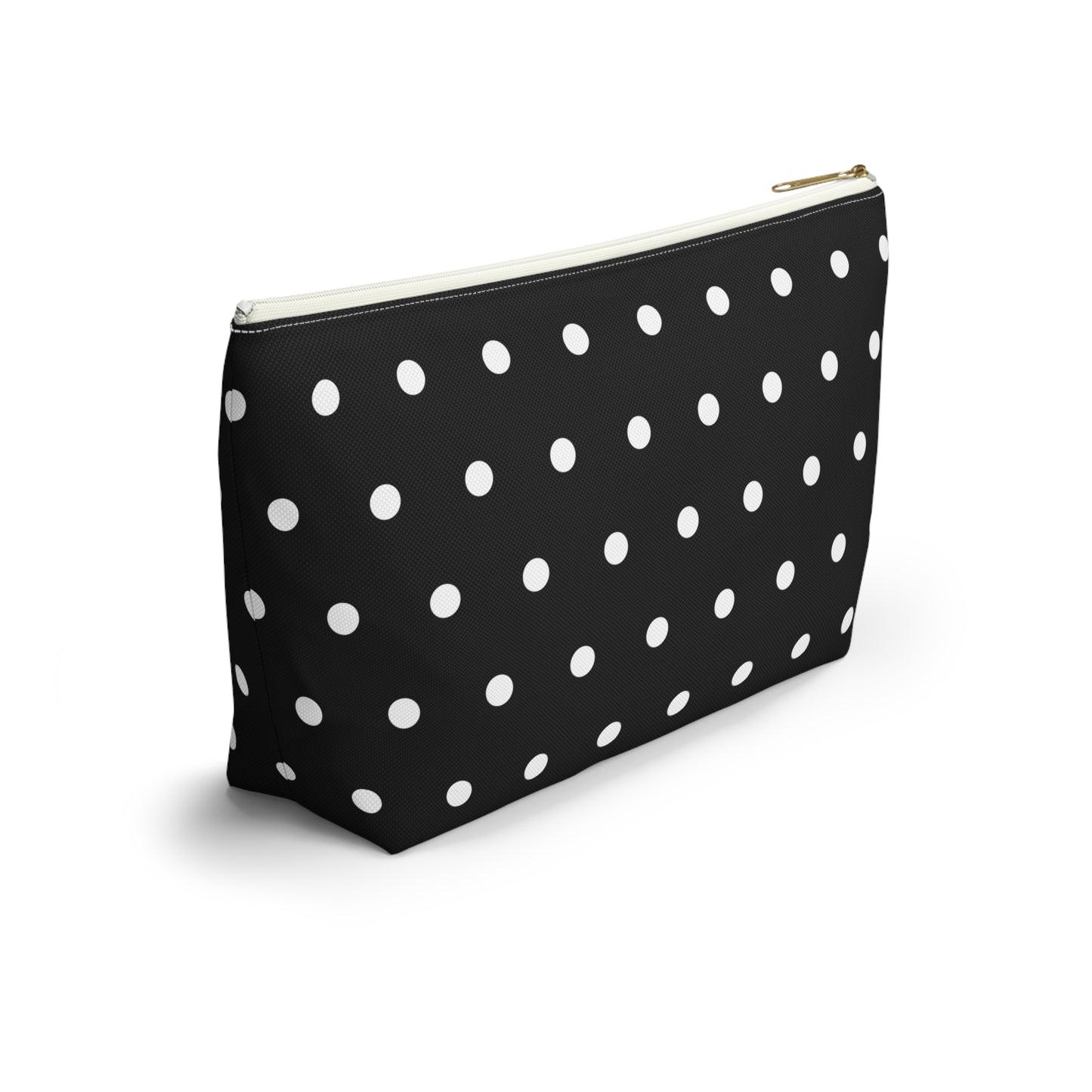 Midnight Polka Dot Accessory Pouch w T-bottom