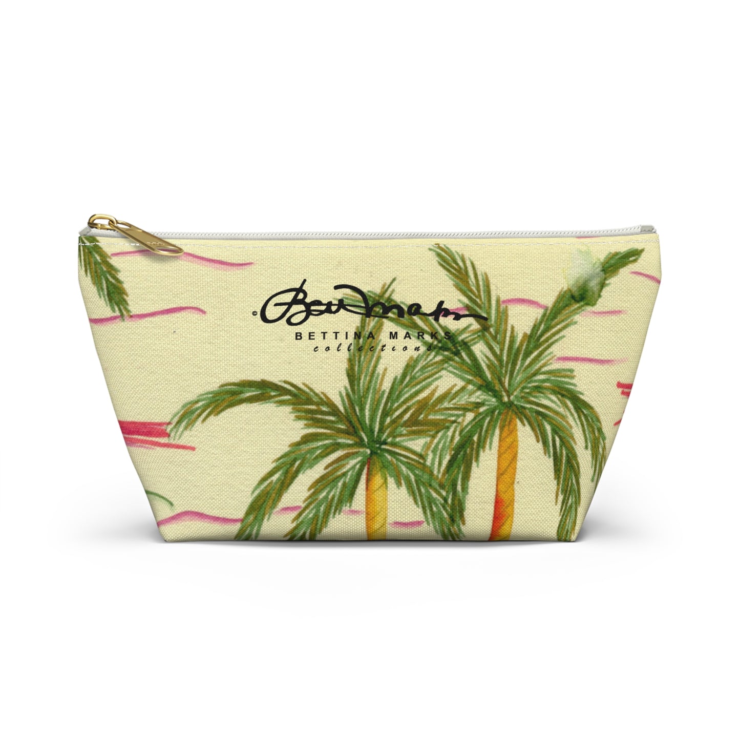 Retro Palm Tree Accessory Pouch