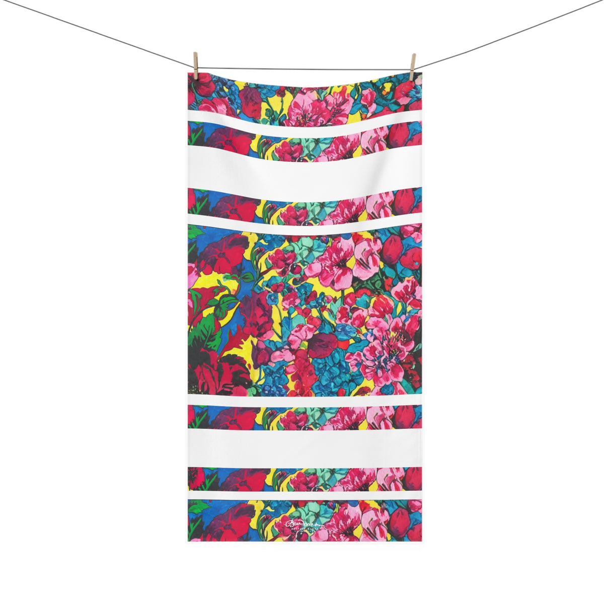 Full Bloom Floral Bath Towel