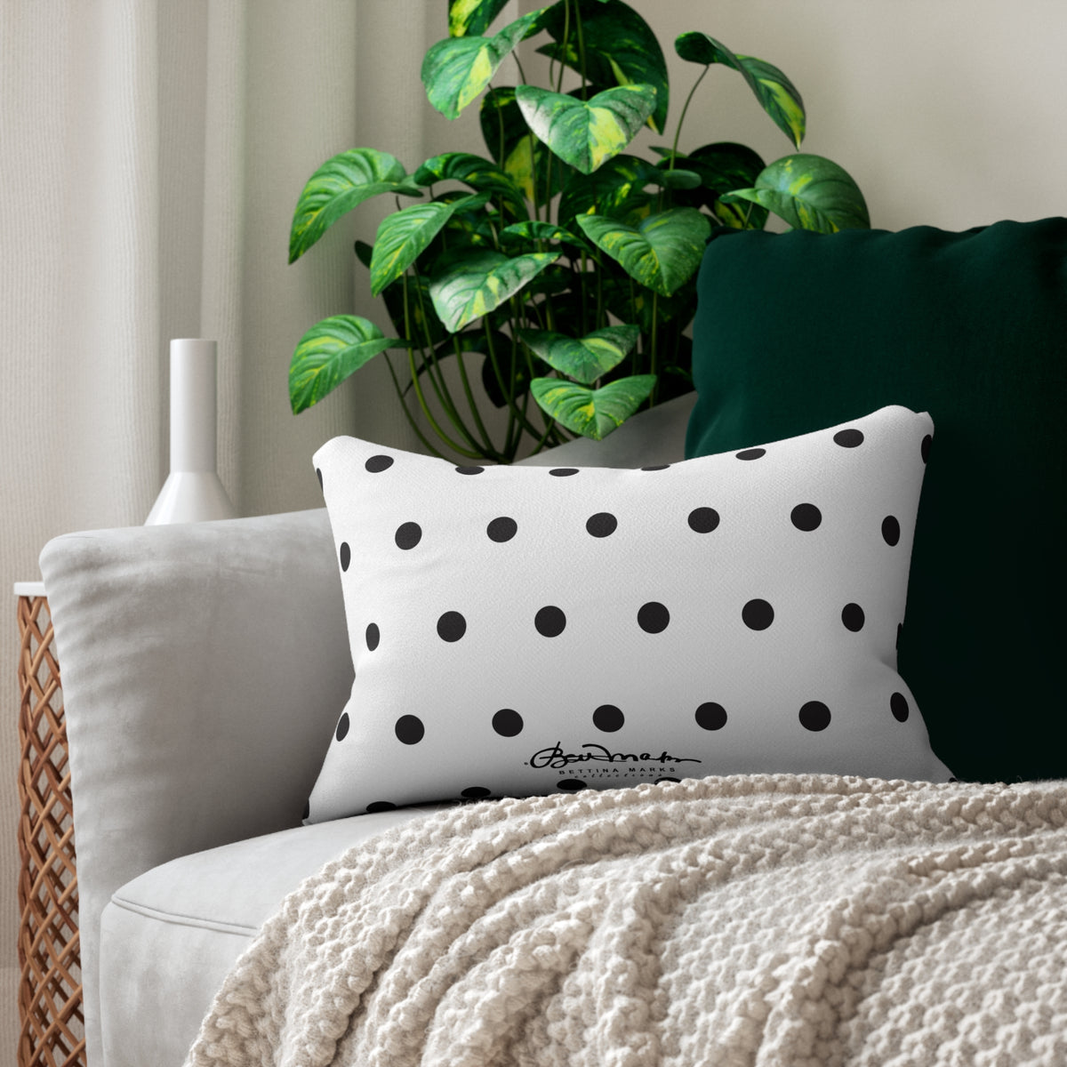 Poppy Seed Polka Dot Pillow