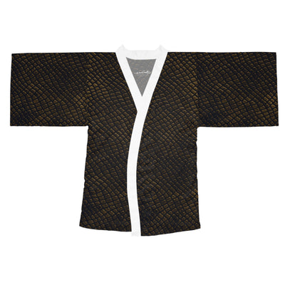 Bronze Crocodile Kimono Robe