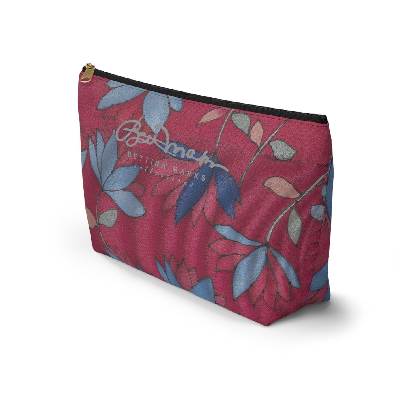 Lotus Flowers On Pink Accessory Pouch w T-bottom
